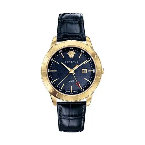 Versace Univers GMT Black Dial